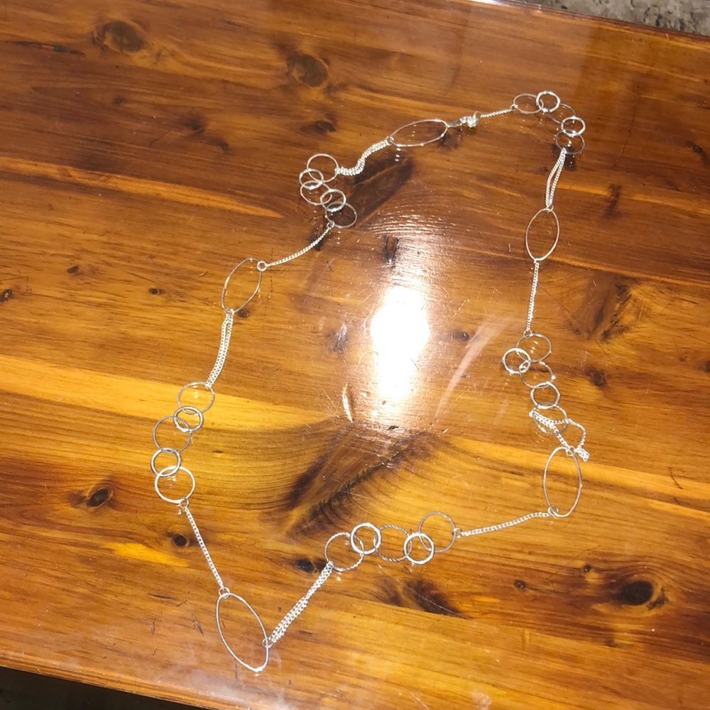 Silver Loop Necklace
